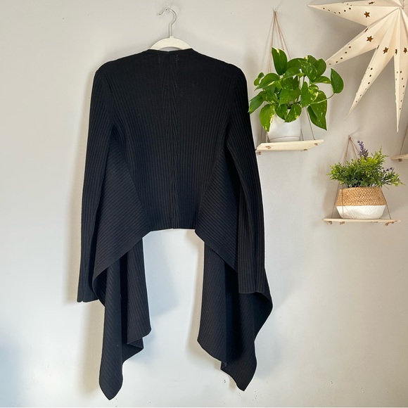 🩷ATHLETA BLACK SOLSTICE CARDIGAN WRAP WOOL BLEND SIZE SMALL WINTER TRENDING - Picture 8 of 9